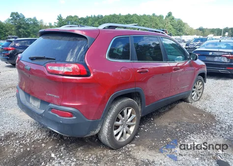 2016 Jeep Cherokee Limited z USA, uszkodzony, nr VIN 1C4PJMDB4GW178385